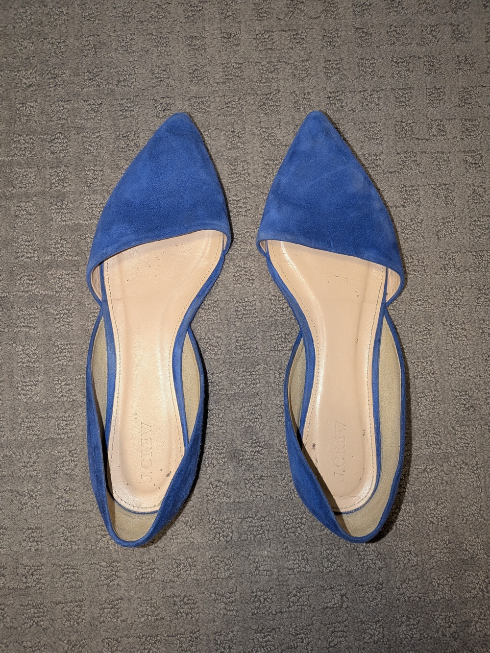 J. Crew Royal Blue Pointed D'Orsay Flats